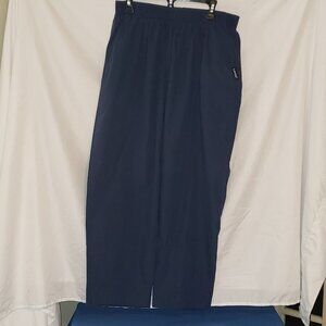 Ladies LANDAU Essentials Tapered Leg Scrub Pants in Navy Blue - 1X Petite